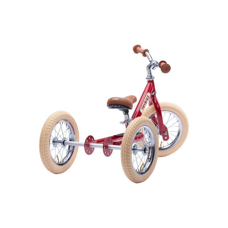 Trybike | Tricicleta Vintage din Otel Fara Pedale | Rosu